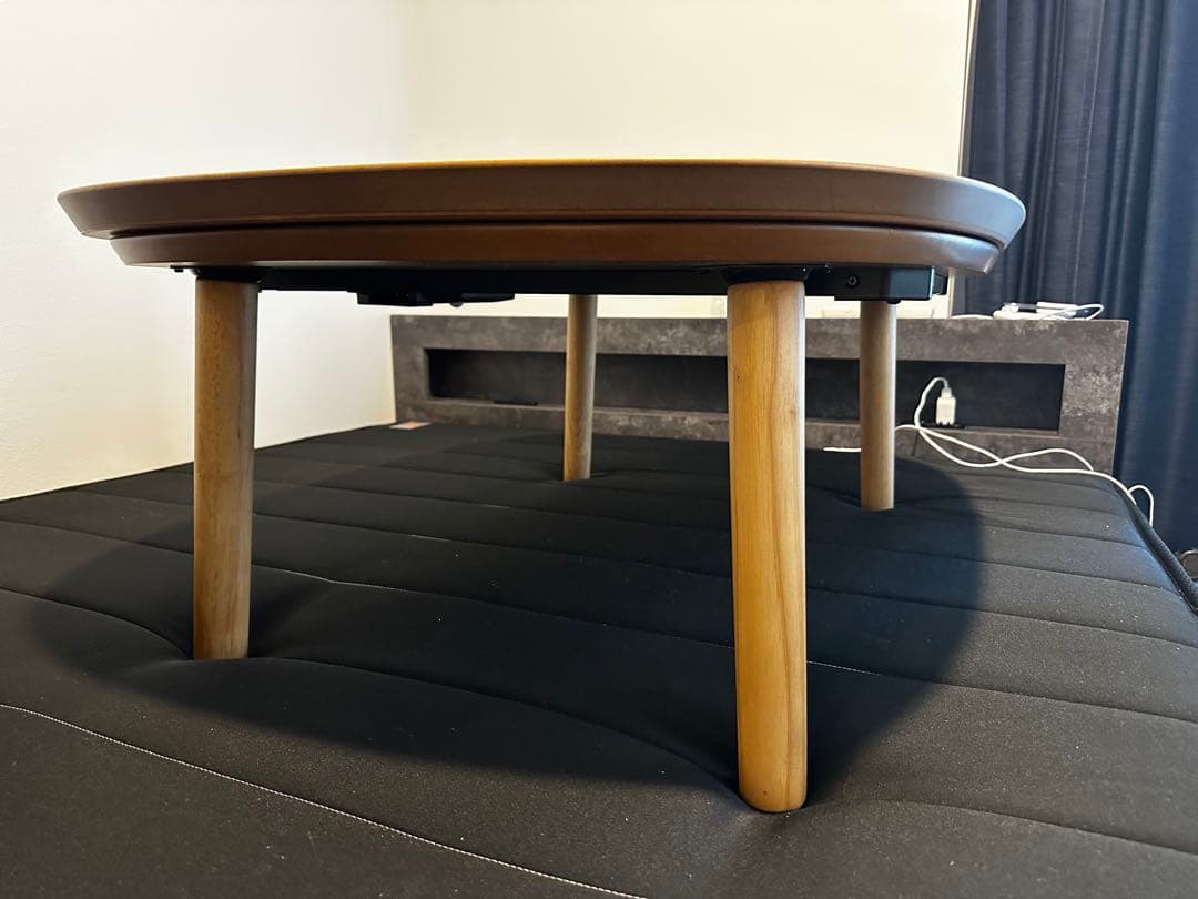 Amazon | 無印良品 こたつにもなるローテーブル ダークブラウン 小 幅72×