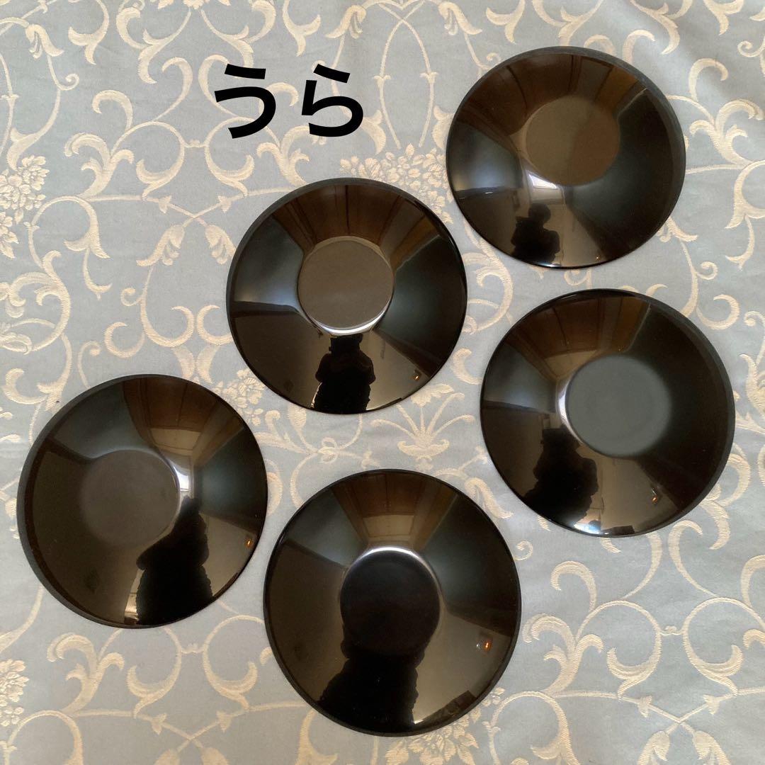 新品】輪島塗 金蒔絵 黒漆 銘々皿 取り皿 5枚セット