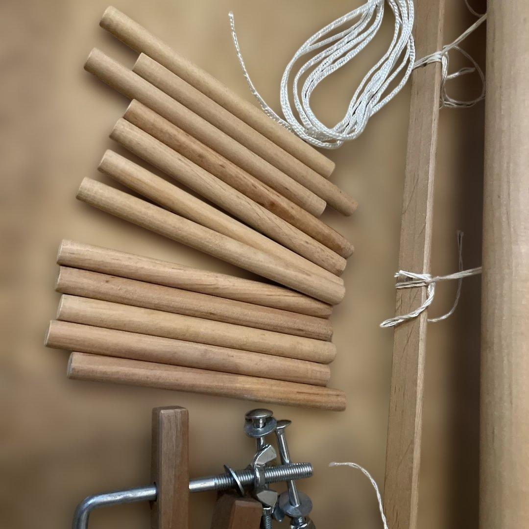 【折畳卓上織機】クロムスキー・クロッスノ織り機60cm+セカンドへドル+おまけ