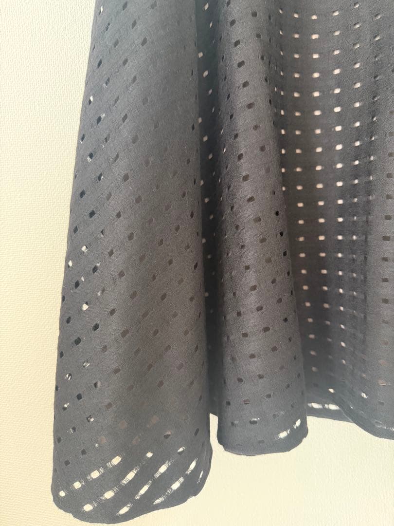 極美品　foxeyウール素材エリススカートブラック　希少サイズ42