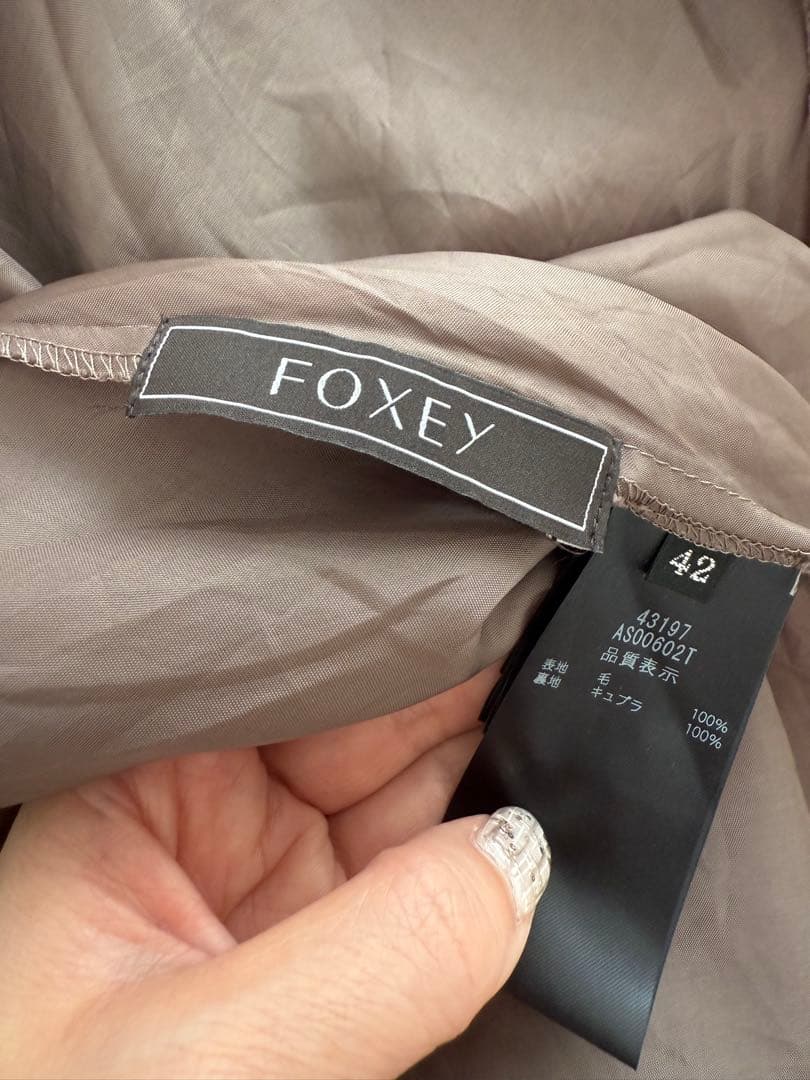 極美品　foxeyウール素材エリススカートブラック　希少サイズ42