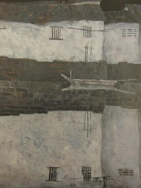 熊崎勝利、【異郷】、希少な額装用画集より、新品額装付