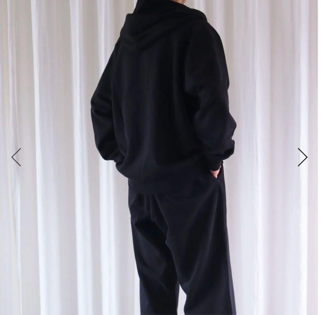 【COMOLI】コットン裏毛 ジップパーカ&パンツ　セットアップ