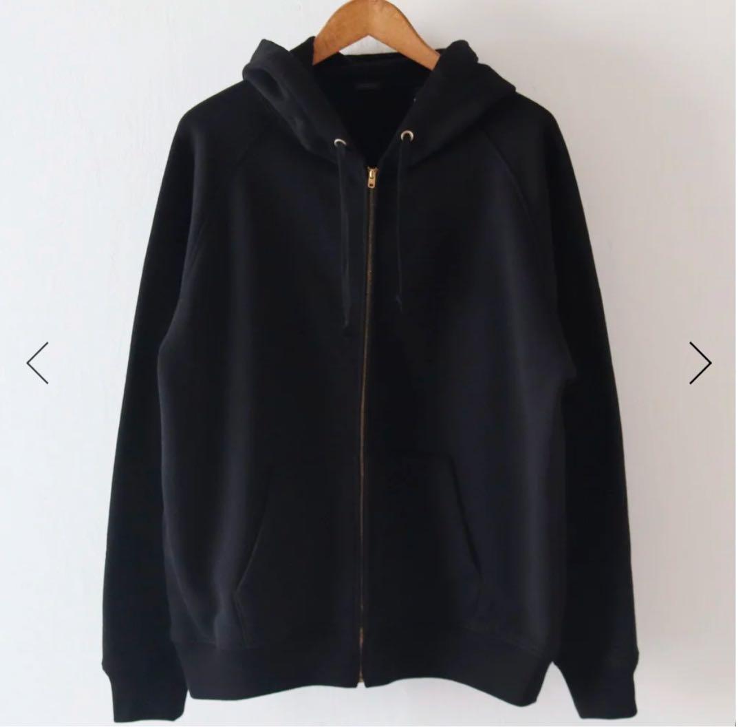 【COMOLI】コットン裏毛 ジップパーカ&パンツ　セットアップ