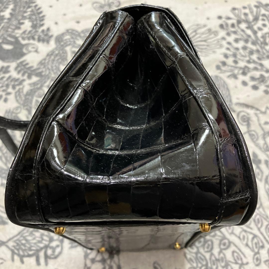 JRA認定 クロコダイル大バッグ 美品 鰐皮