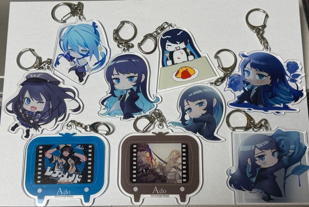 レア物、シークレットあり Ado アクリルキーホルダー 9点セット - メルカリ
