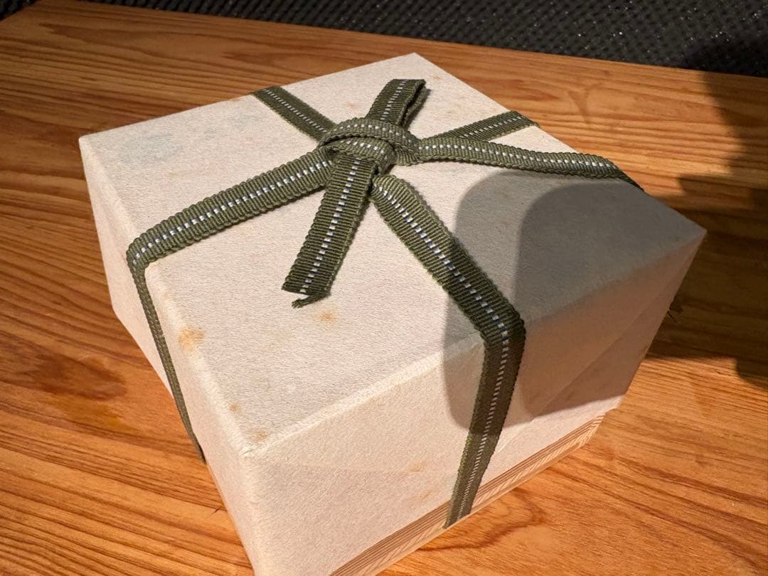 加藤松香 作 織部焼 初春之絵 三月 茶碗 新品・未使用／共箱・共布