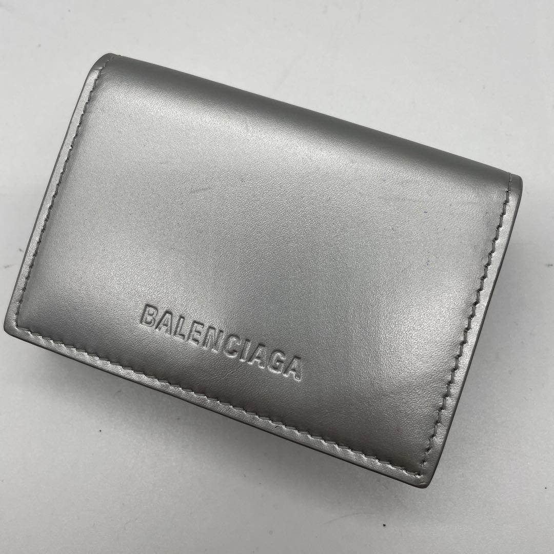 BALENCIAGA 三つ折り財布 シルバー