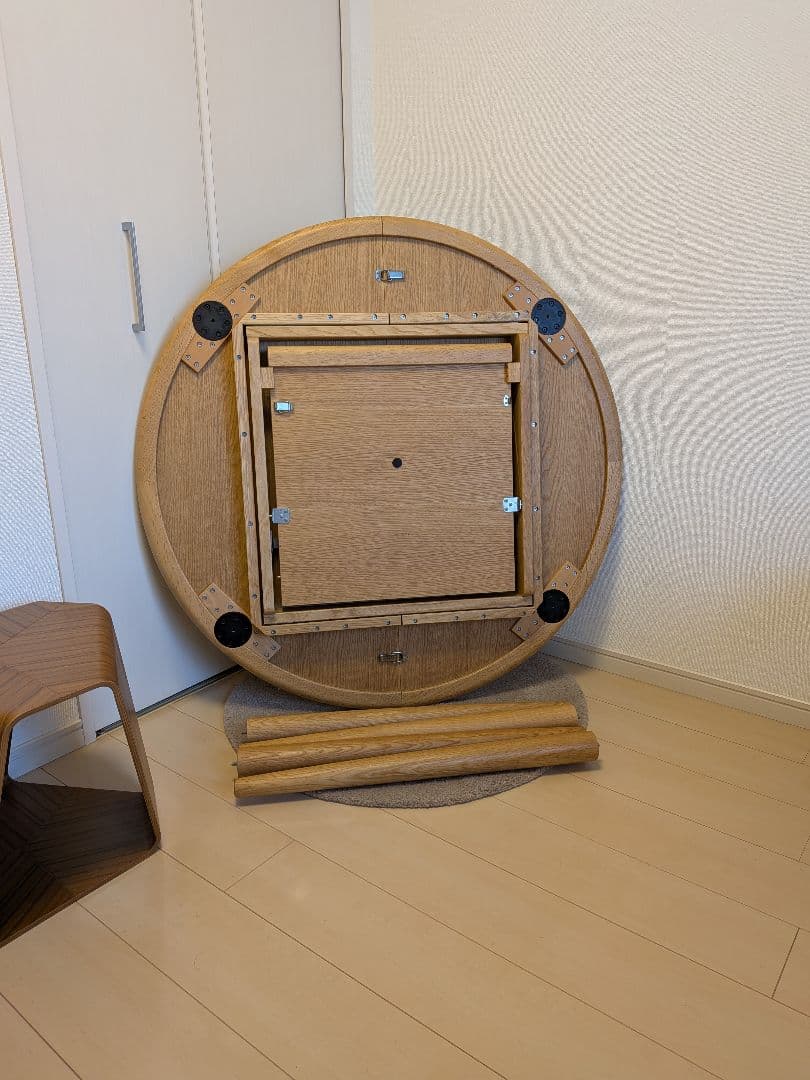 カンディハウス ルントオム D EXテーブル φ105 美品