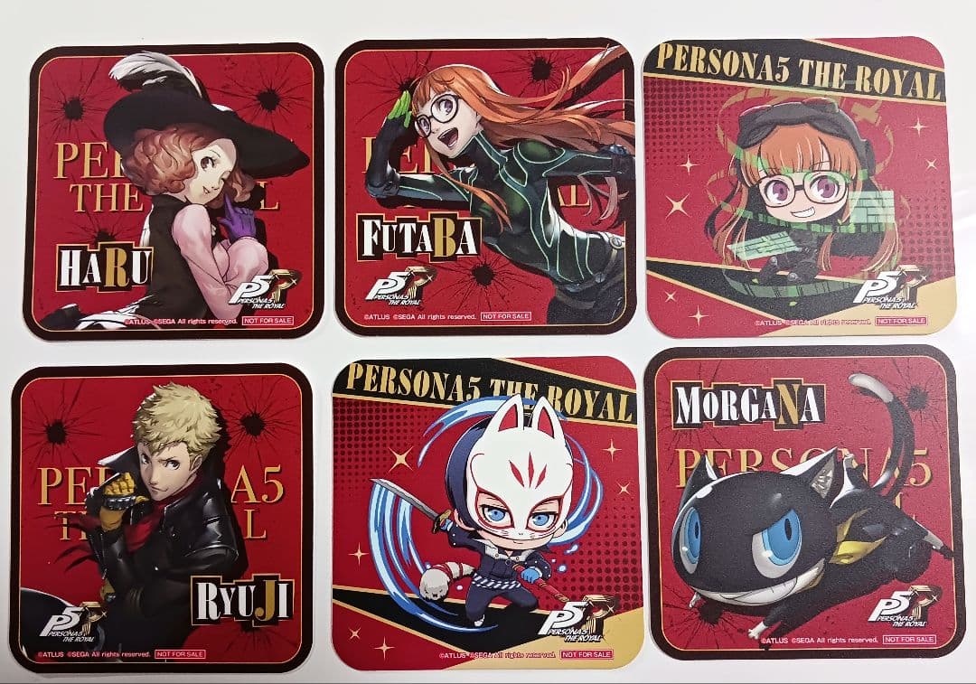 ペルソナ5 セガコラボカフェ ビジュアルカード コースター など まとめ売り