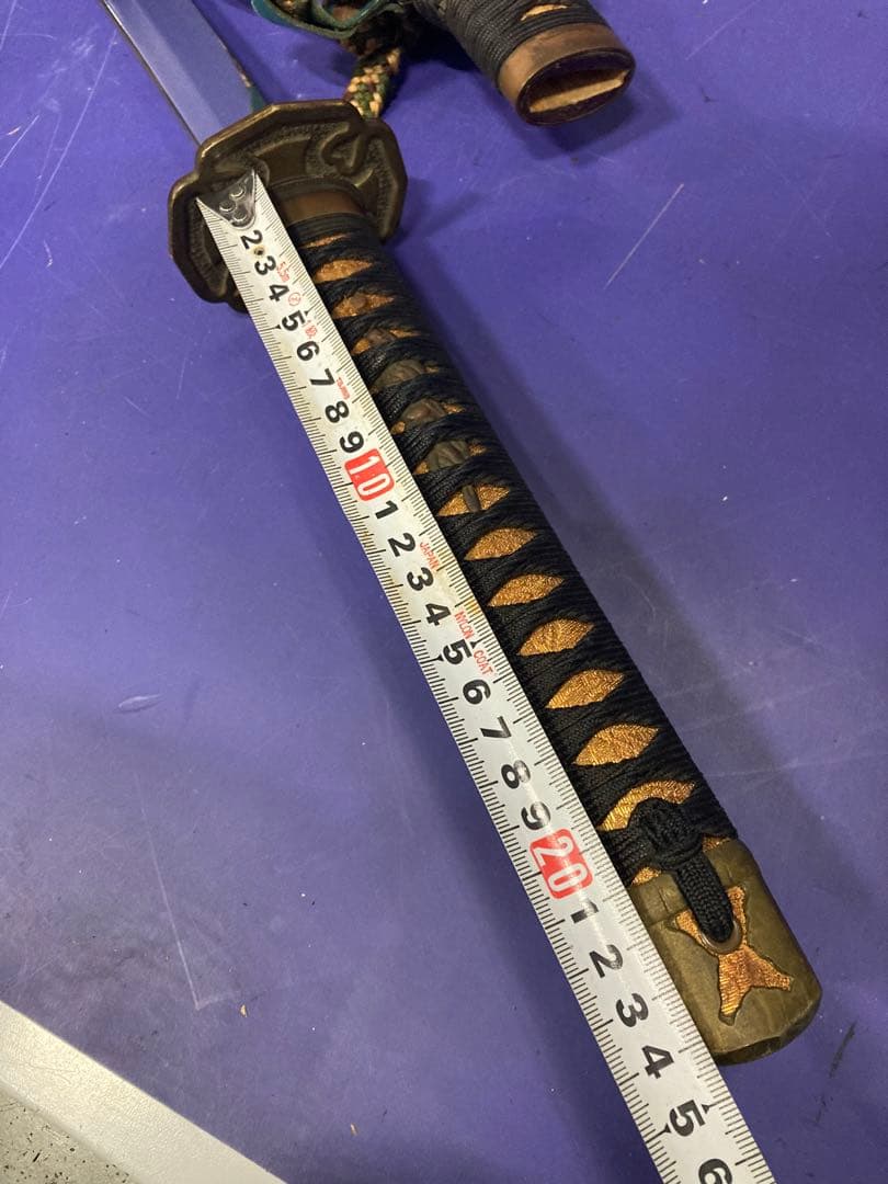 F05）旧家蔵出し 日本陸軍 昭和十三年制定軍刀 拵え 陸軍九八式鐵鞘 軍刀