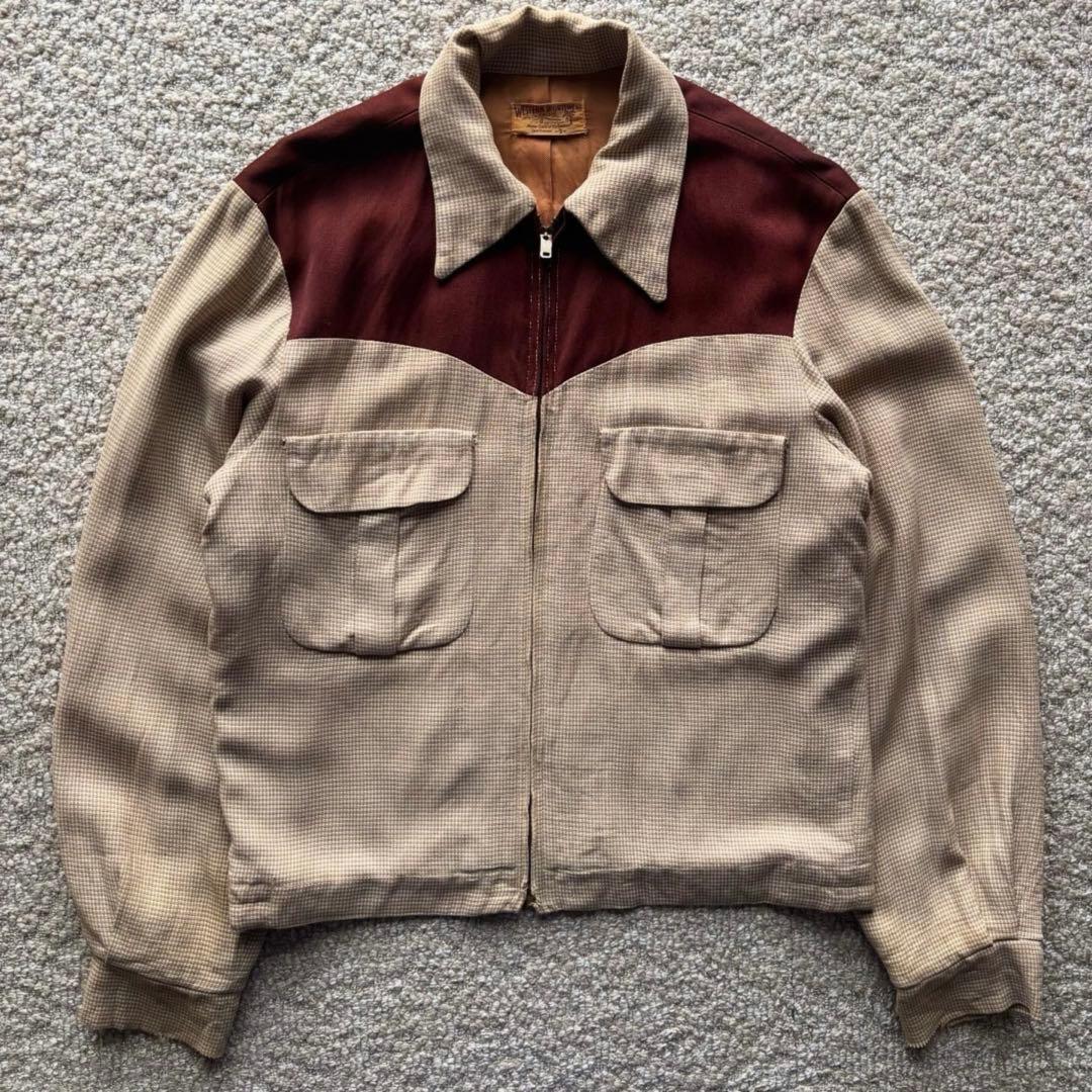 50s】 Western Sportswear レーヨンギャバジン ジャケット
