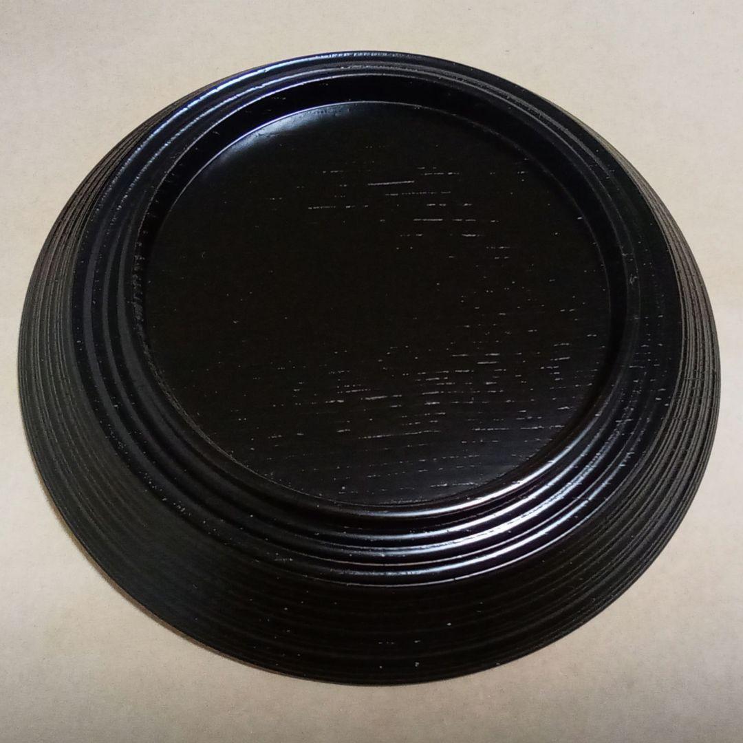 銘々盆 梅鉢絵 5客 雅峯