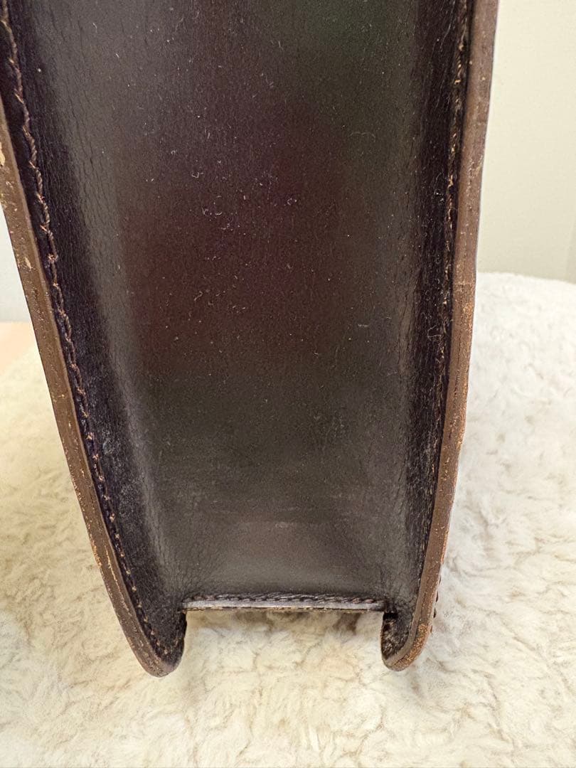 グレンロイヤル　ブリーフケース　ブライドルレザー 軽量 A4 脱着式収納