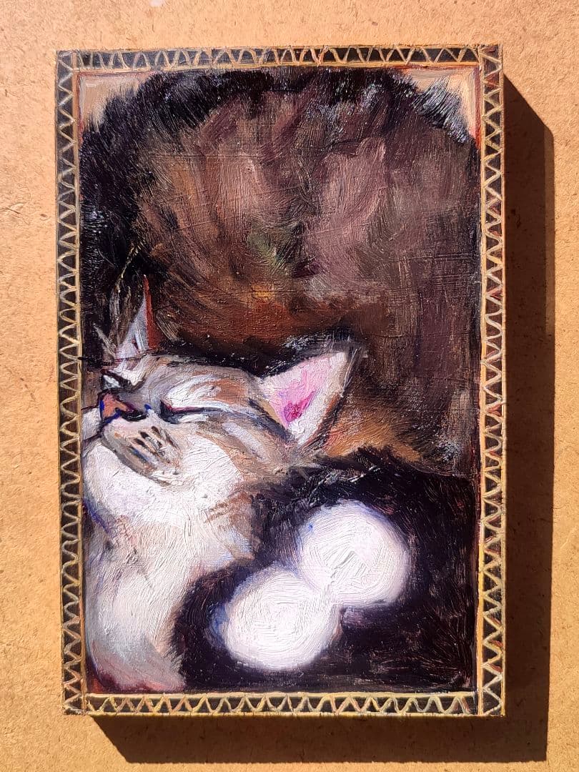 臼井幸彦、油彩画「デボラ」、FSM 真作】版画 林喜市郎 山陰の民家