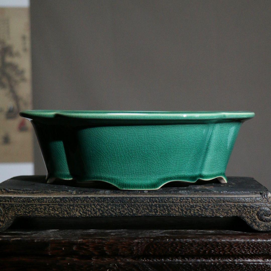 海棠形をた鉢 多肉植物鉢 紫砂鉢 盆栽鉢 植木鉢 小品盆栽鉢 大品盆栽鉢