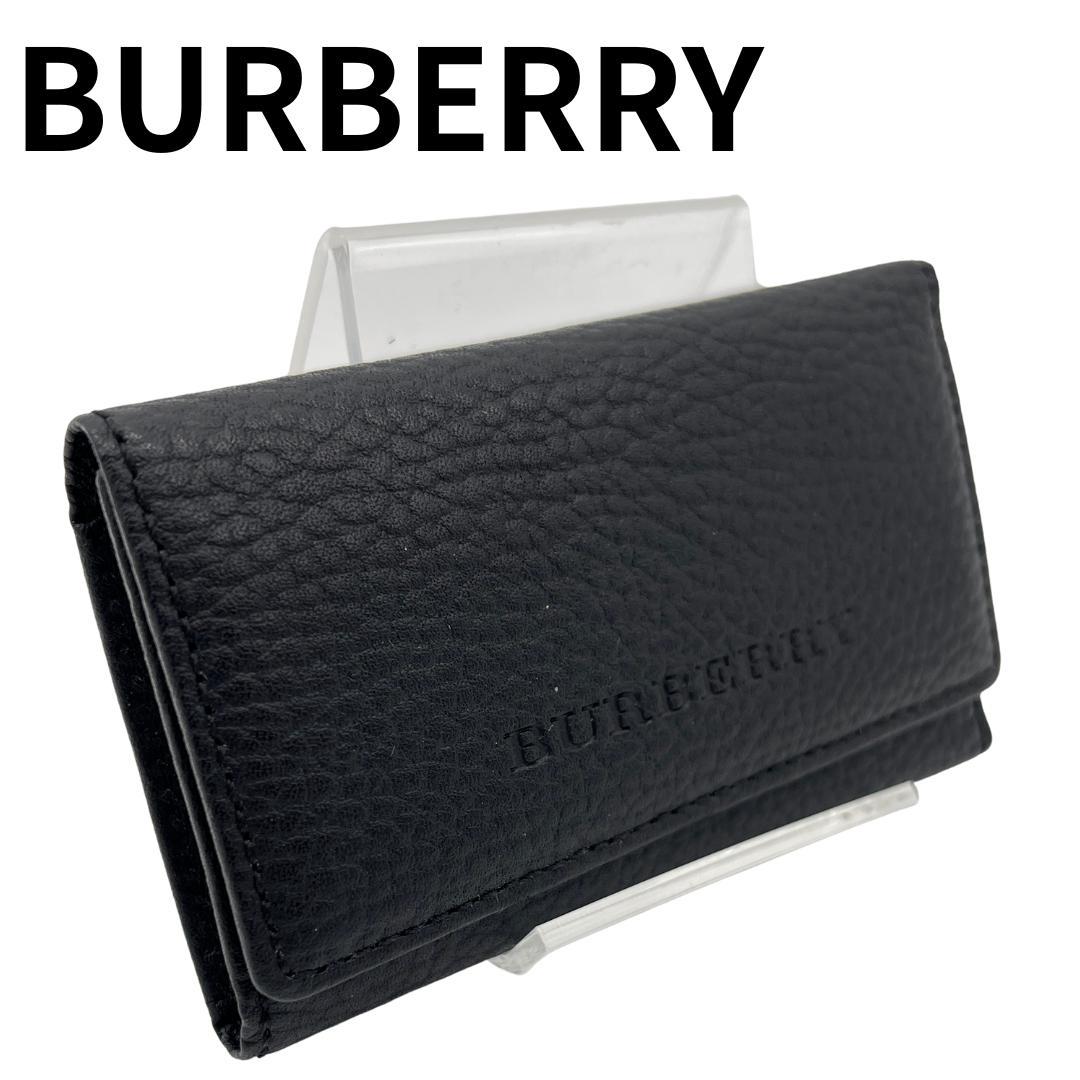 BURBERRY バーバリー 4連キーケース ノバチェック レザー ブラック