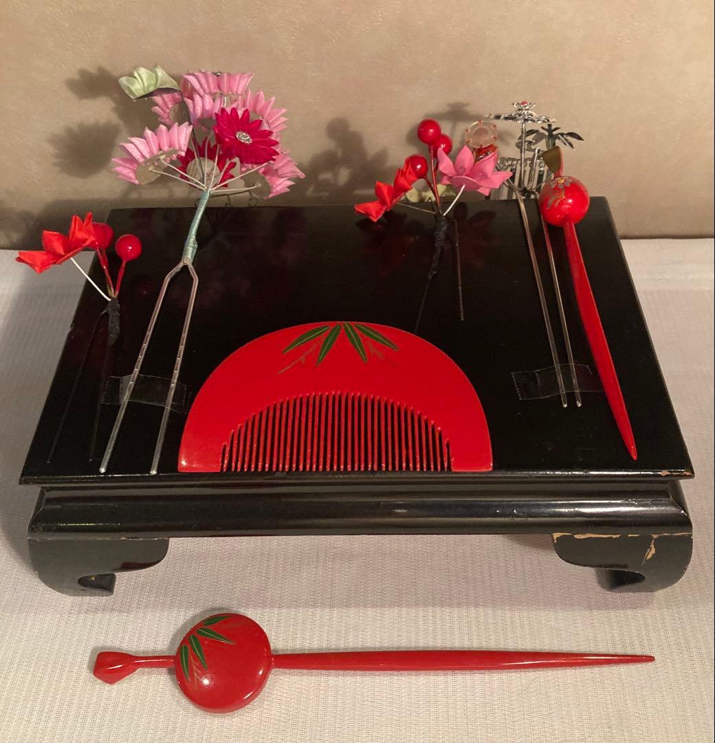 専用　七五三　成人式　舞子はーん　菊花簪　金属簪　櫛平打ち簪　玉簪　Uピン簪