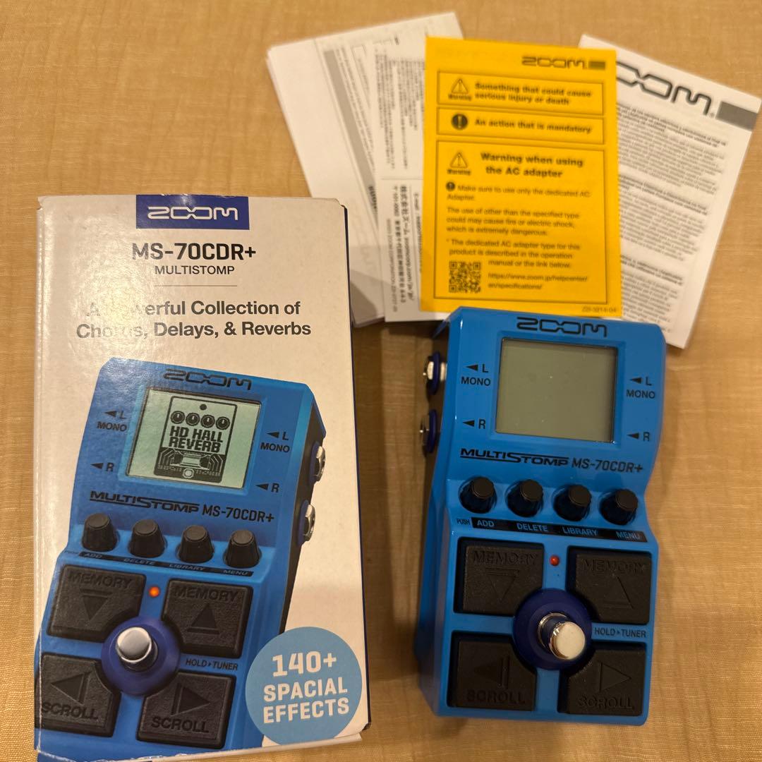 ギター ZOOM MS-70CDR+ MultiStomp Zoom MS-70CDR+ MultiStomp Chorus/Delay/Reverb Effects Pedal