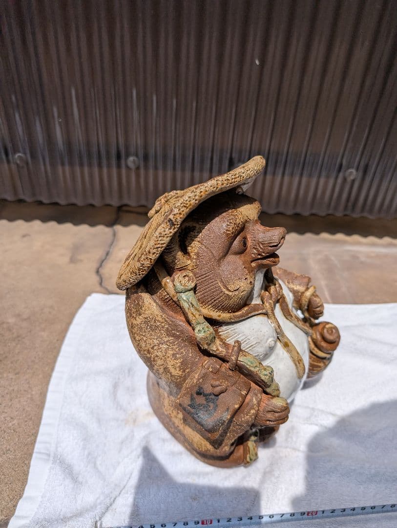 信楽焼開運、狸の置物 約23.5cmビンテージ 楽天市場】【ポイント3倍