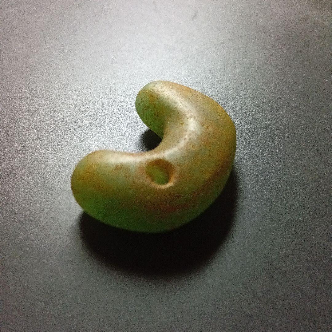 翡翠勾玉大和王権古墳時代 勾玉 コの字勾玉 美麗勾玉 頸飾り勾玉 美術