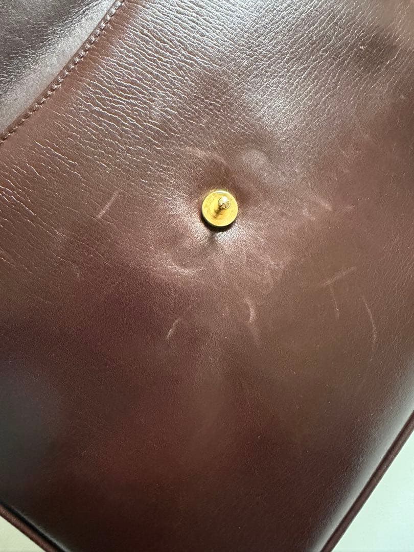 GUCCI ショルダー レザー ブラウン ヴィンテージ