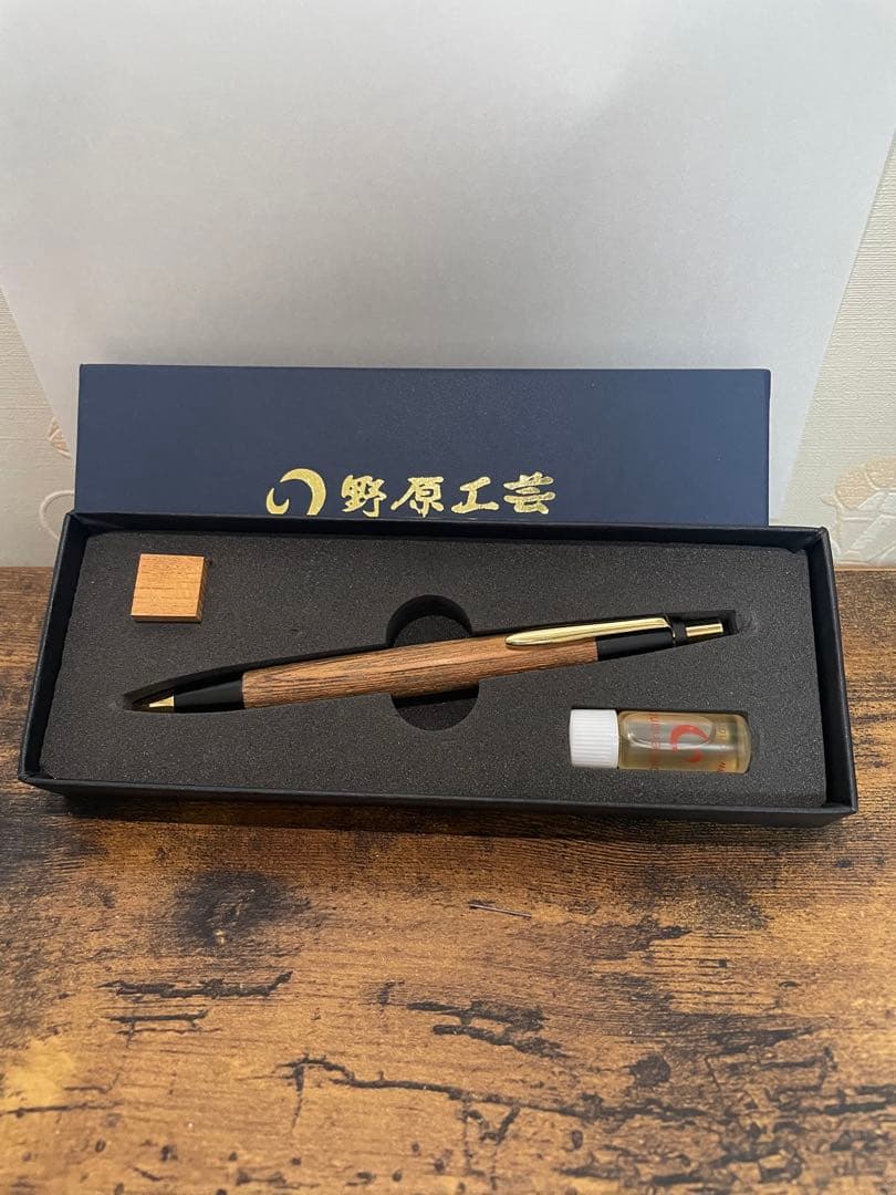 野原工芸 欅 ケヤキ 旧型シャープペンシル MP ウッドキューブ