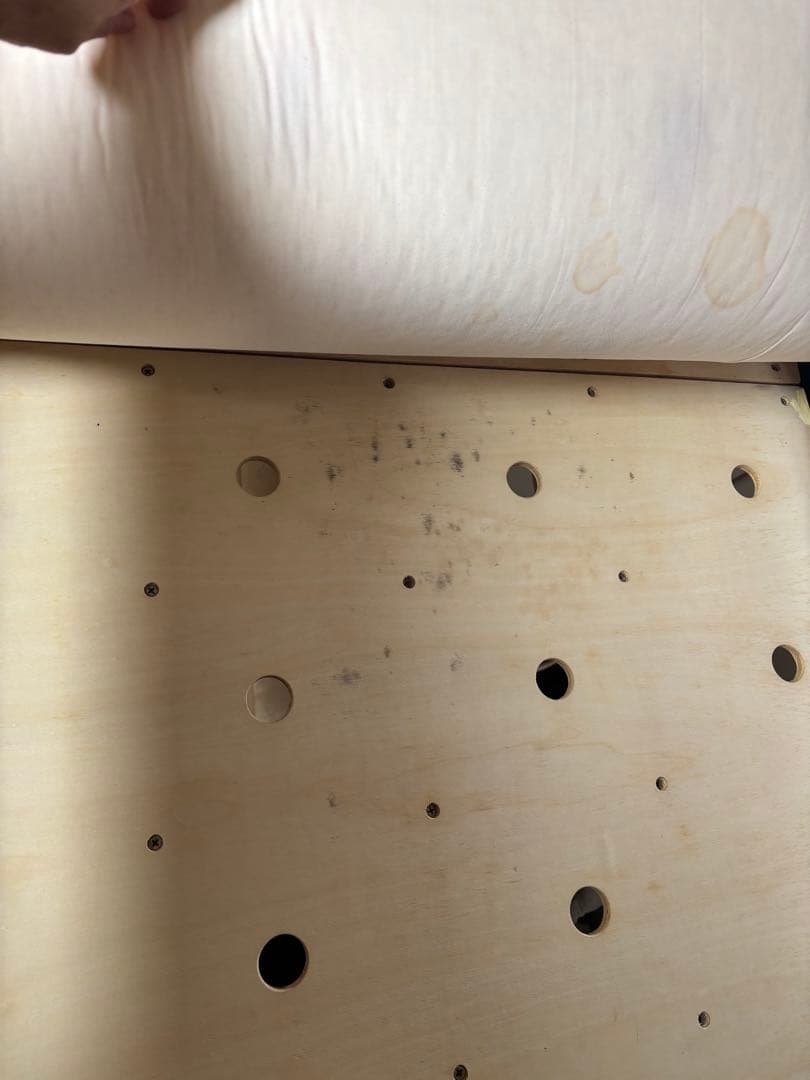 オーク材ハイベッド幅87.5×奥行204×高187cm 引き取り限定無印良品