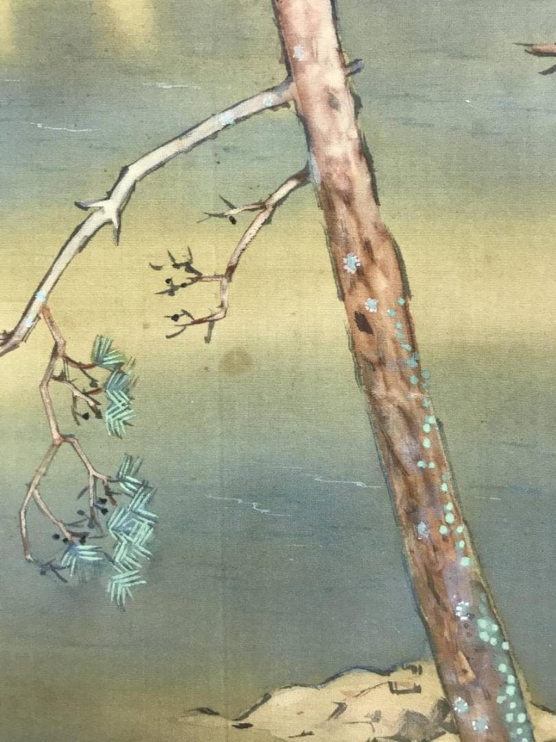 真作/池田遙邨/山水図/嵐峡/嵐山/遊覧船/掛軸/名家伝来/AE-120