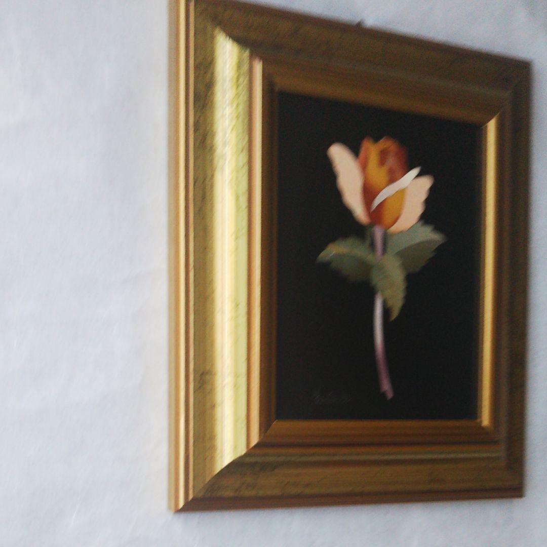 大理石製のバラの絵画