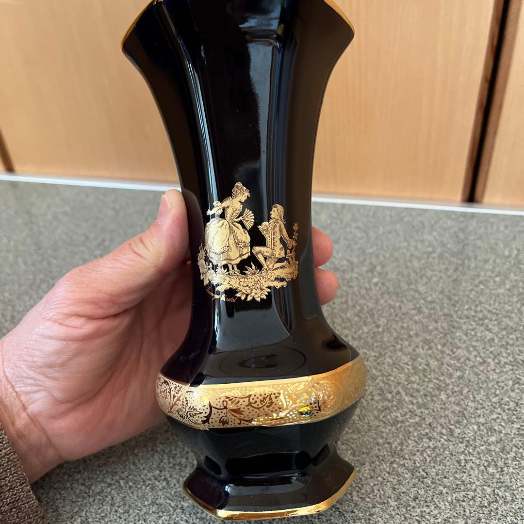 フランス製LIMOGES CASTEL花瓶2個セット