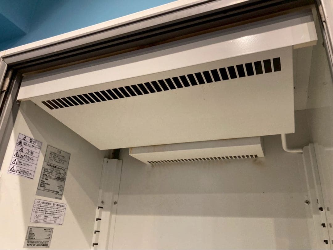 業務用　ガラス扉冷蔵庫 ホワイト 2ドア