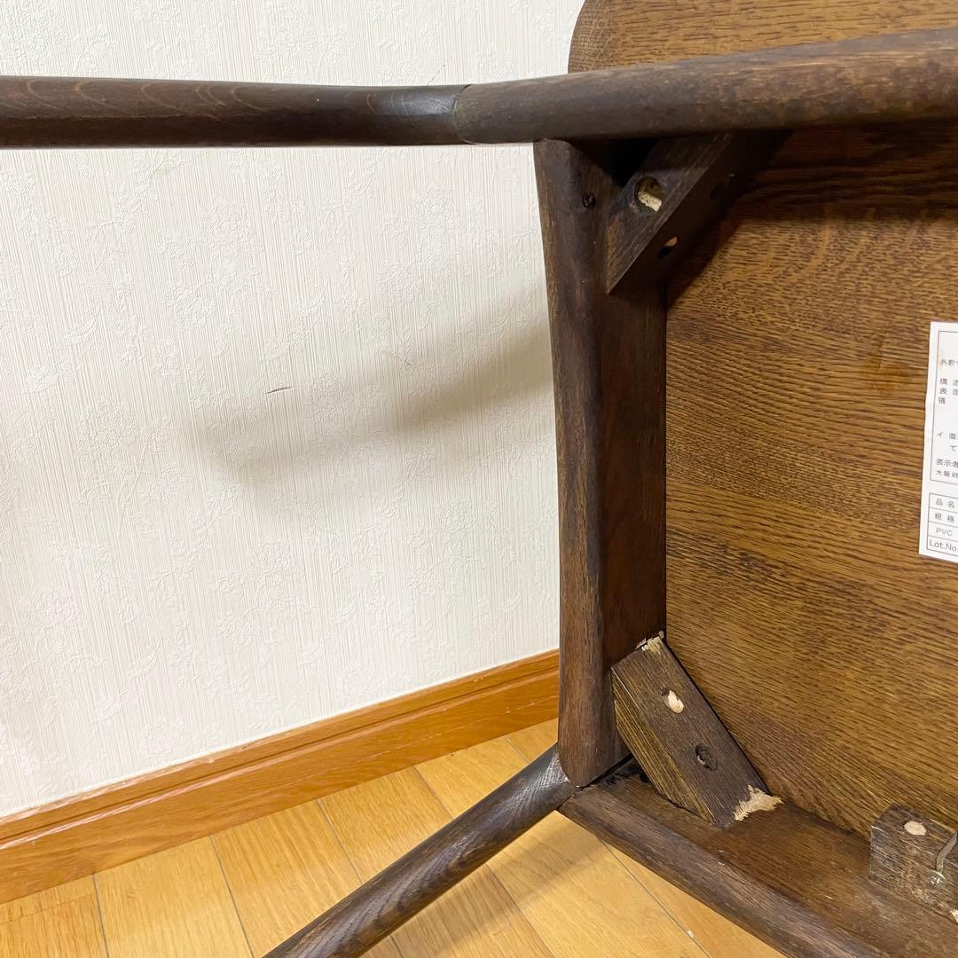 ○希少 秋田木工 ハイスツール 曲木デザイン レアカラー 1脚のみ ○希少