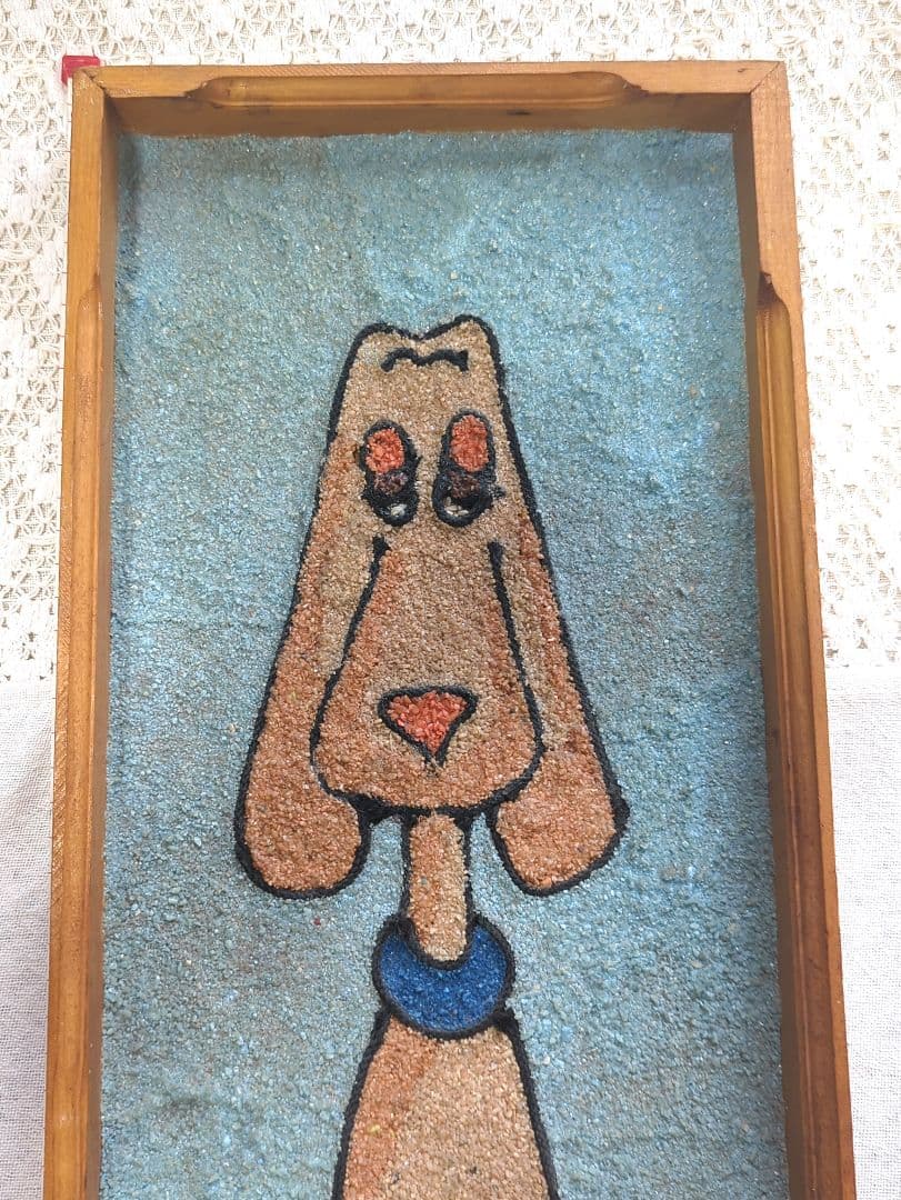 アンティークわんちゃん画壁掛けレア物