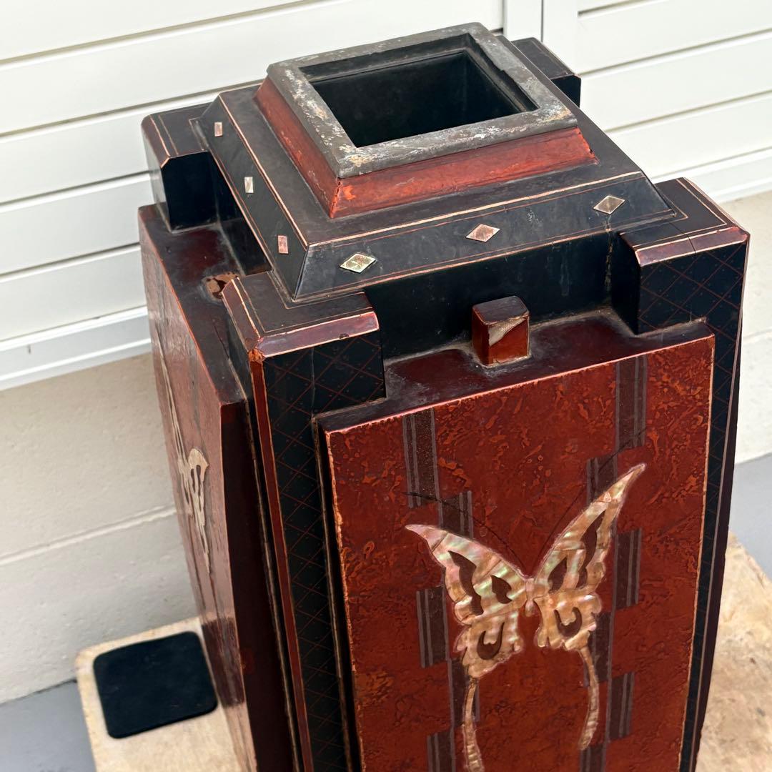 里帰り□江戸時代 蒔絵螺鈿花入