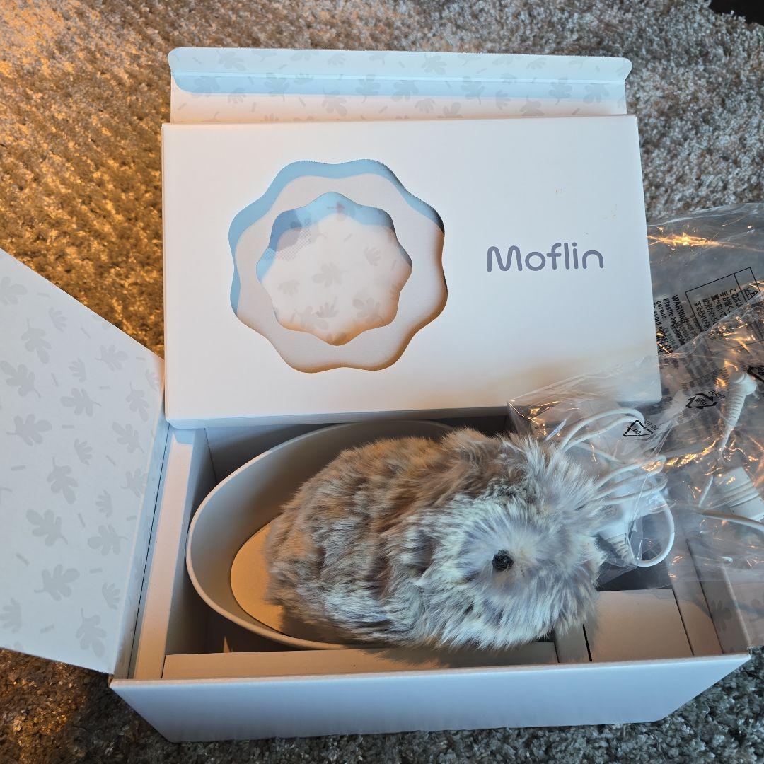 Moflin ぬいぐるみ グレー・ホワイト