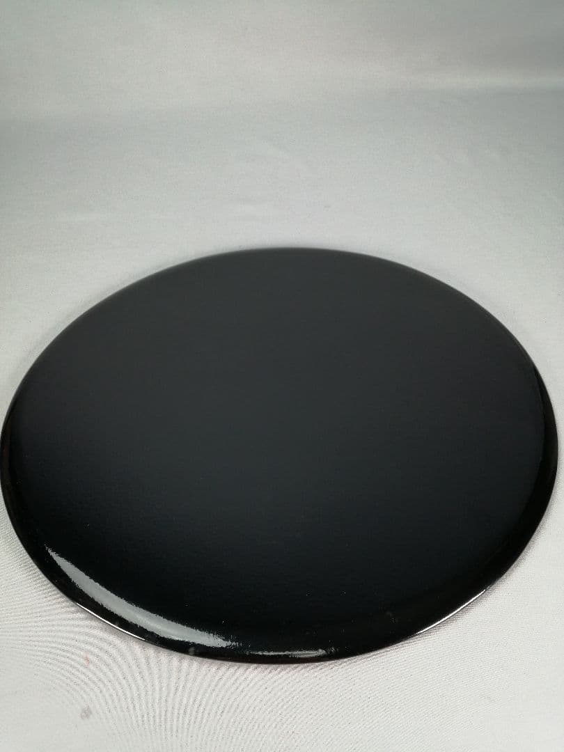 【茶道具】いじ塗黒敷板　三種セット(丸板、蛤端、矢筈)　敷板140