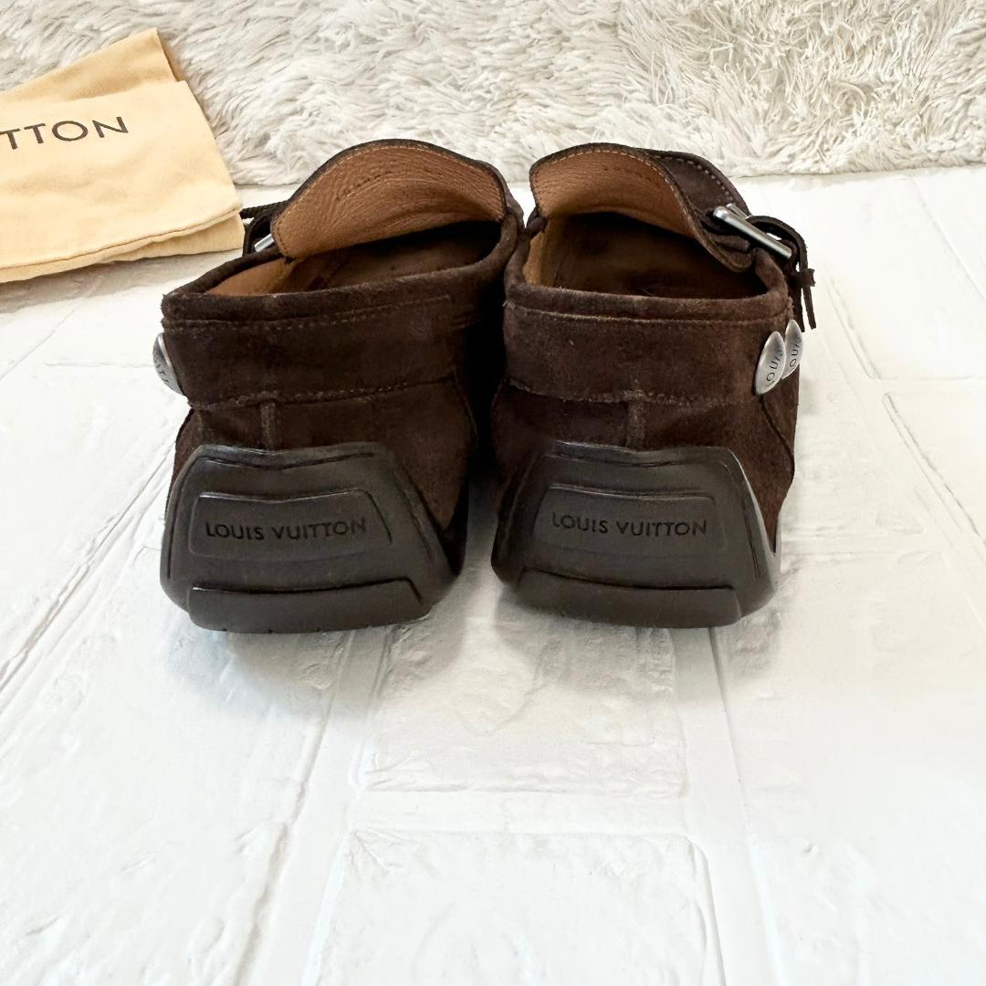 良品　ルイヴィトン　モノグラム　ドライビングシューズ　26.5 ローファー
