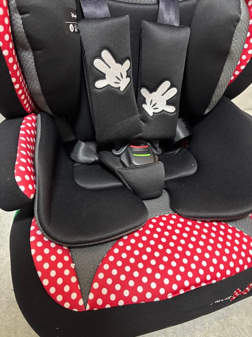 ハーネスジュニアFIXネクスト　ミニーマウス　ジュニアシート　ISOFIX