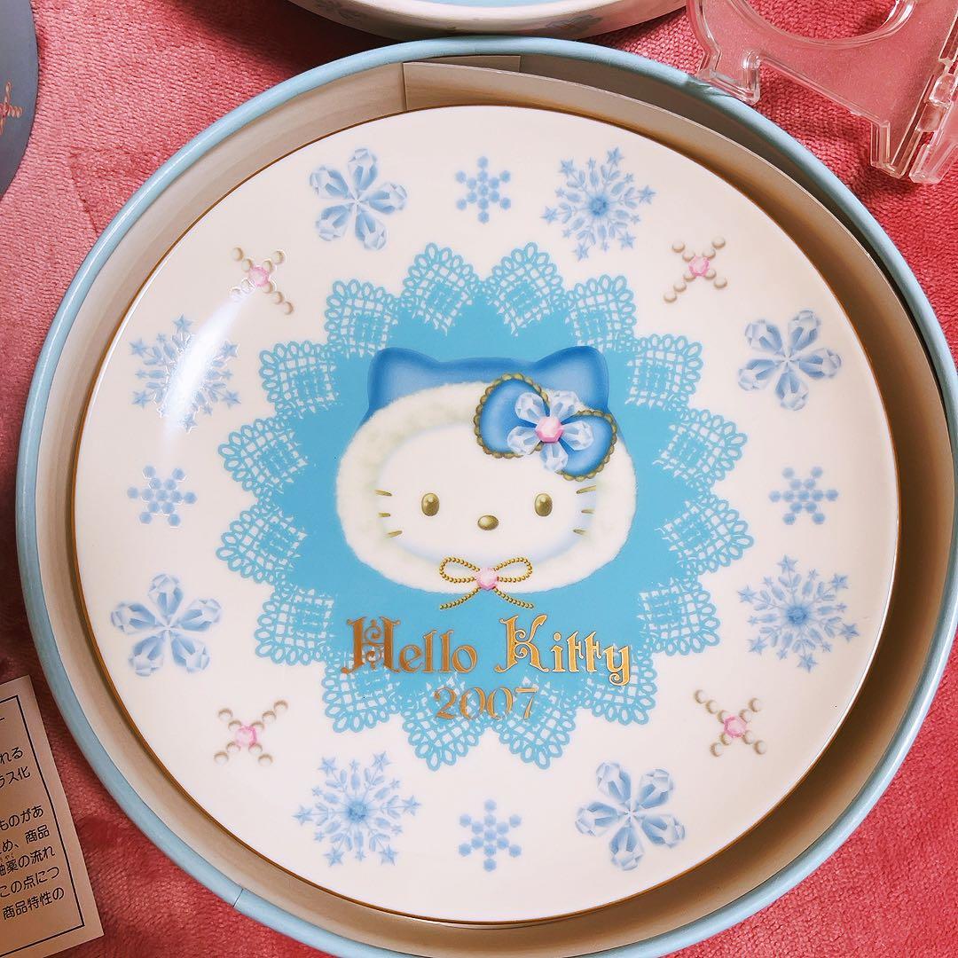 希少レア　ハローキティ　2007 記念プレート　マグカップ　スタンド付　サンリオ