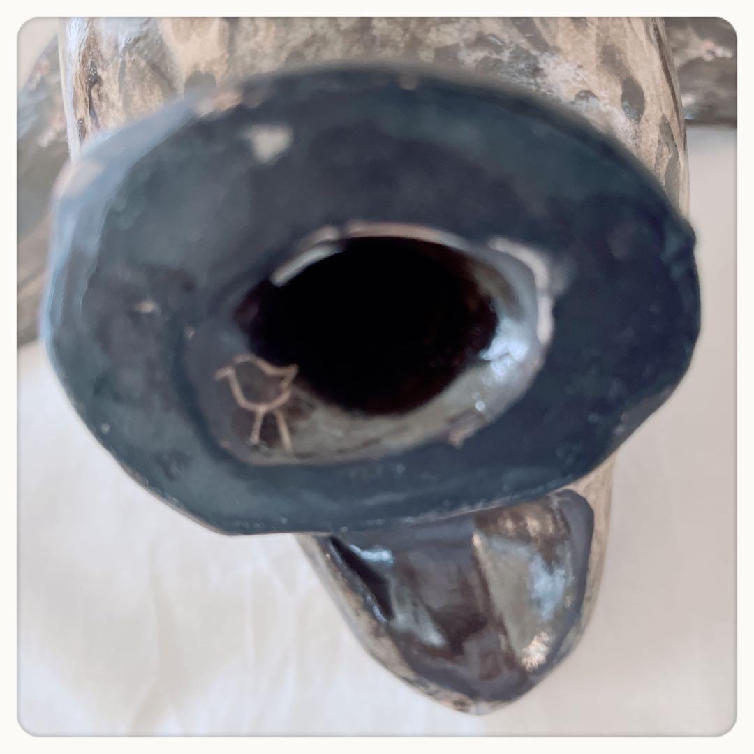 フクロウ オブジェ ハンドメイド陶器 スイスJacob Gelzer - メルカリ