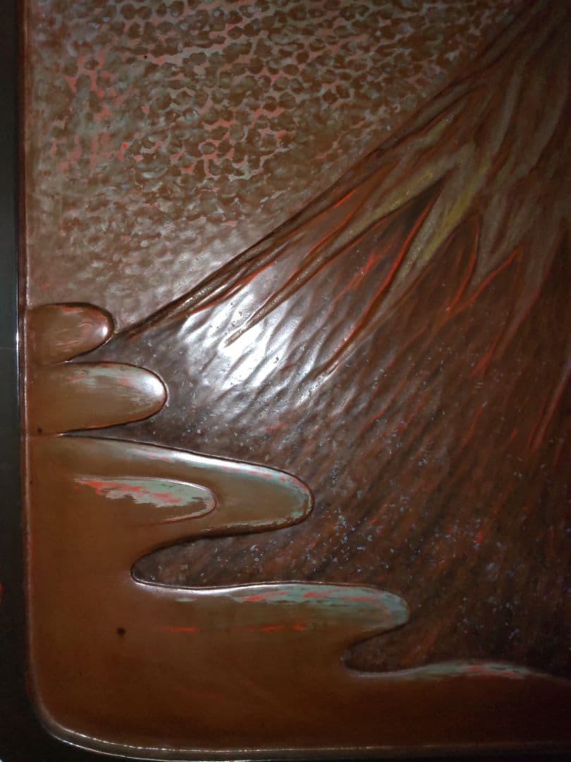 富士龍鎌倉彫り額飾り