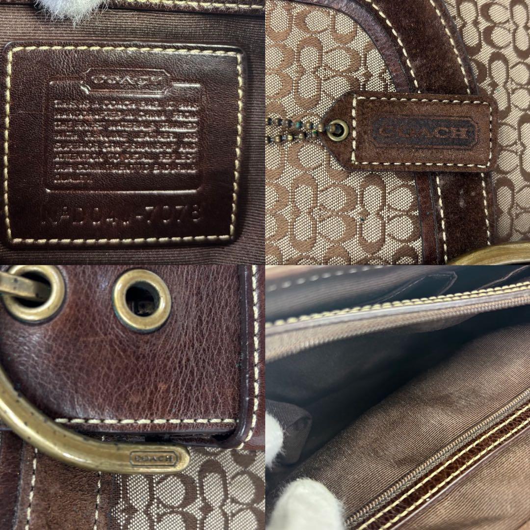 COACH コーチ ソーホー スエード ハンドバッグ ブラウン 7078 y2k