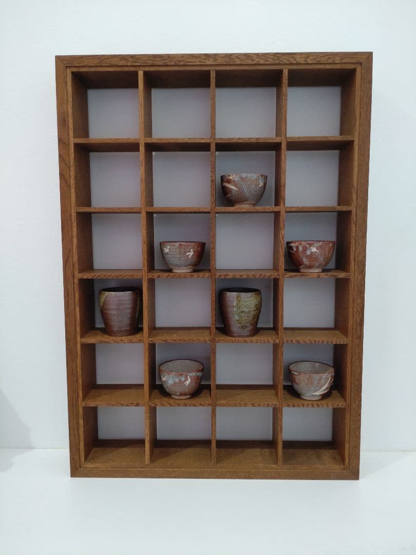 飾り棚　コレクションラック （ 蕎麦猪口 茶碗 骨董品 等に） コレクション棚(蕎麦猪口棚・グラス・陶器) / 福岡県大川市 | セゾンの