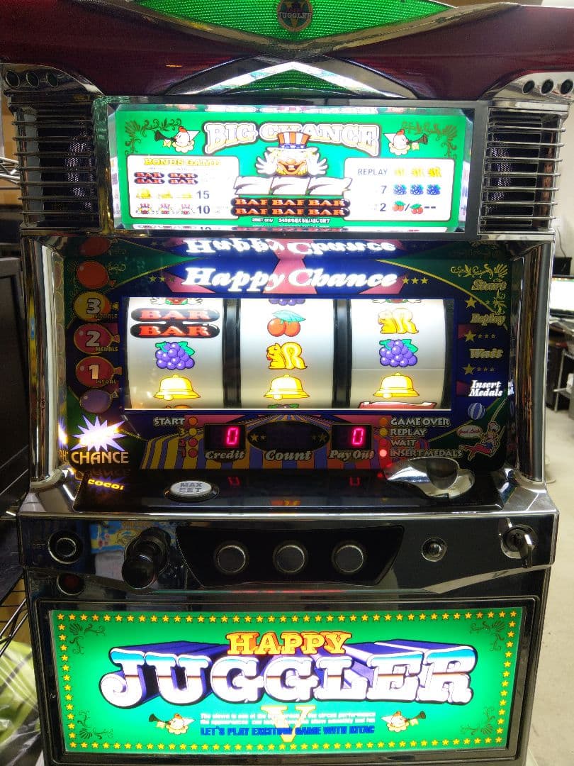 パチスロ実機☆ハッピージャグラーV