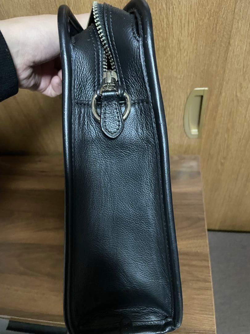 coach レザー ビジネスバッグ 黒