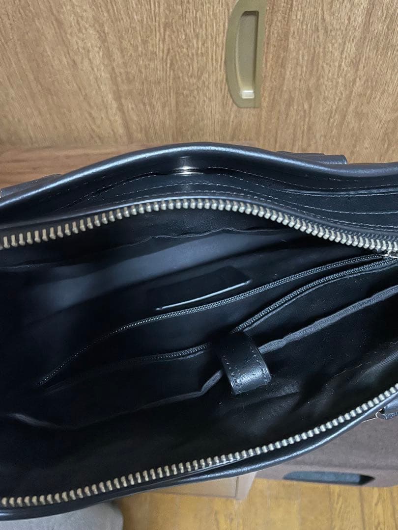 coach レザー ビジネスバッグ 黒