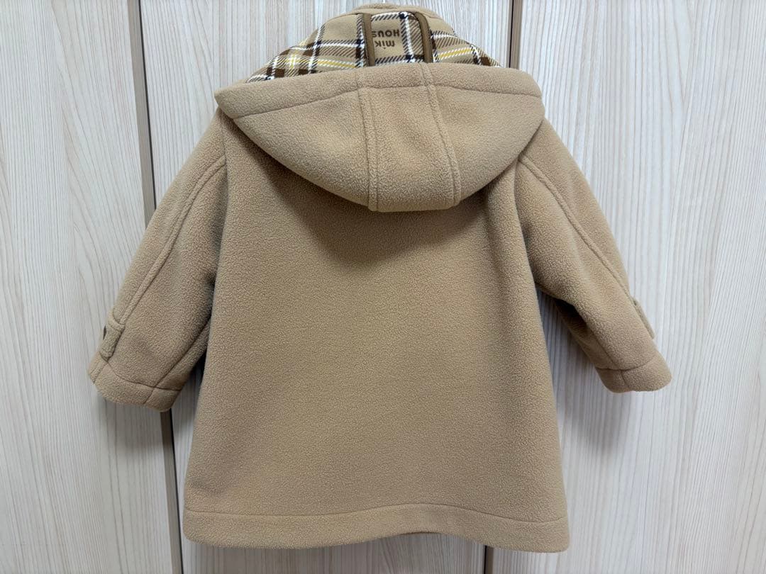 【4回着用】ミキハウス　ダッフルコート90