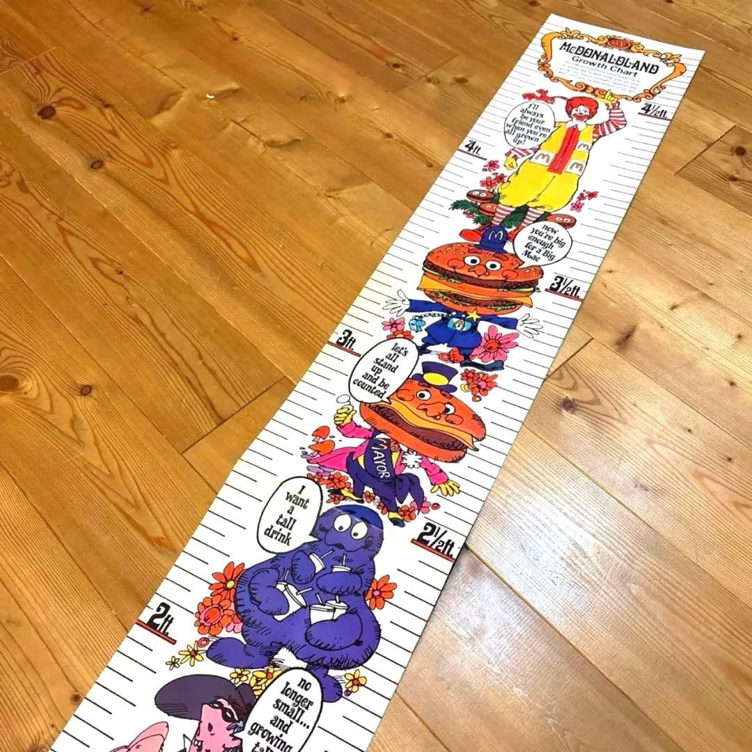 1971年　マクドナルドランド　身長計　ポスター　イービルグリマス　アメトイ