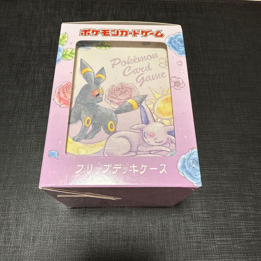 【新品未開封】ポケカ　フリップデッキケース　エーフィ＆ブラッキー　フラワー